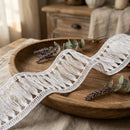 Continuous Curved Oval Mesh Lace Ribbon