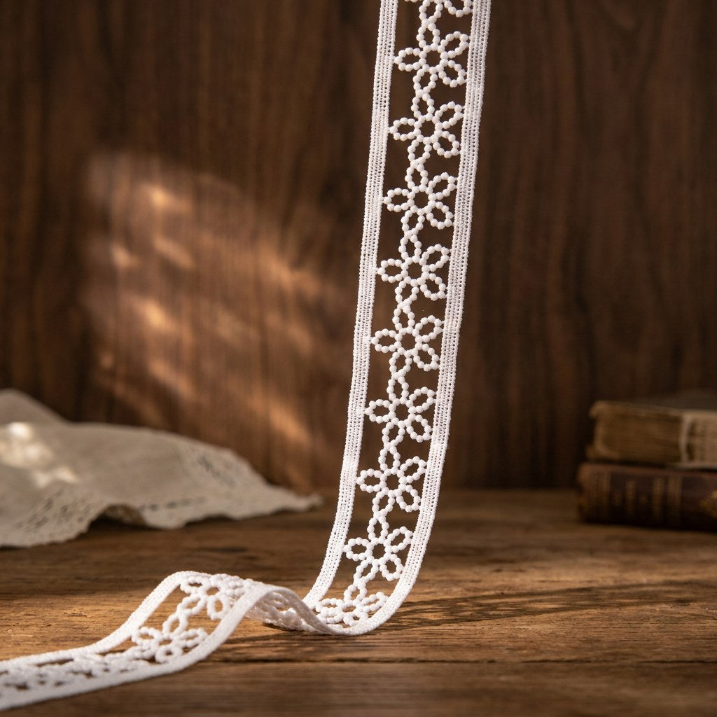Continuous Hollow Five-Petal Flower Lace Ribbon