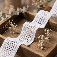 LaceCraze Double Border Dot Diamond Lace Ribbon