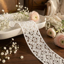 LaceCraze Diamond Circle Dot Mesh Lace Ribbon