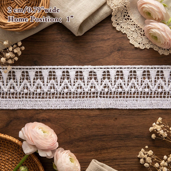 LaceCraze Zigzag Triangle Lace Ribbon