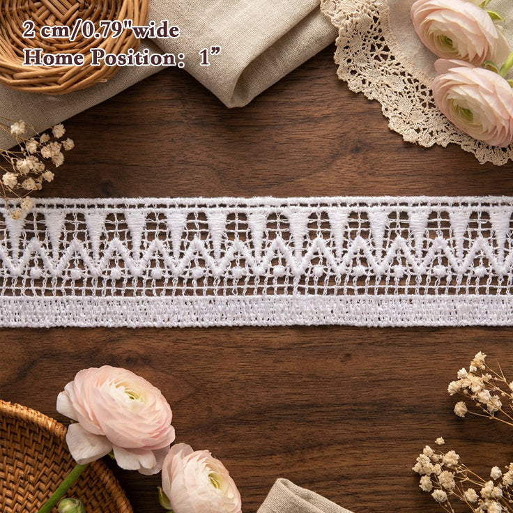 LaceCraze Zigzag Triangle Lace Ribbon