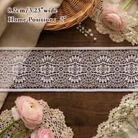 LaceCraze Light Purple Fan Floral Lace Ribbon