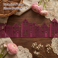 LaceCraze Magenta Townhouse Lace Trim