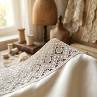 LaceCraze Diamond Circle Dot Mesh Lace Ribbon