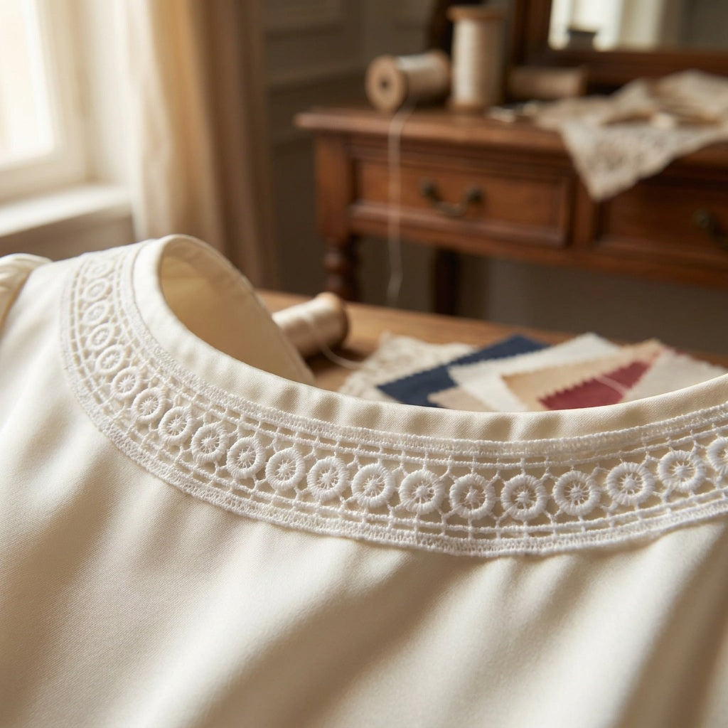 LaceCraze Sun Ring Dot Grid Lace Ribbon