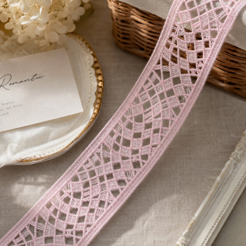 LaceCraze Irregular Grid Lace Ribbon