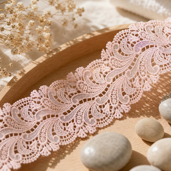 LaceCraze Ornate Scroll Floral Lace Trim