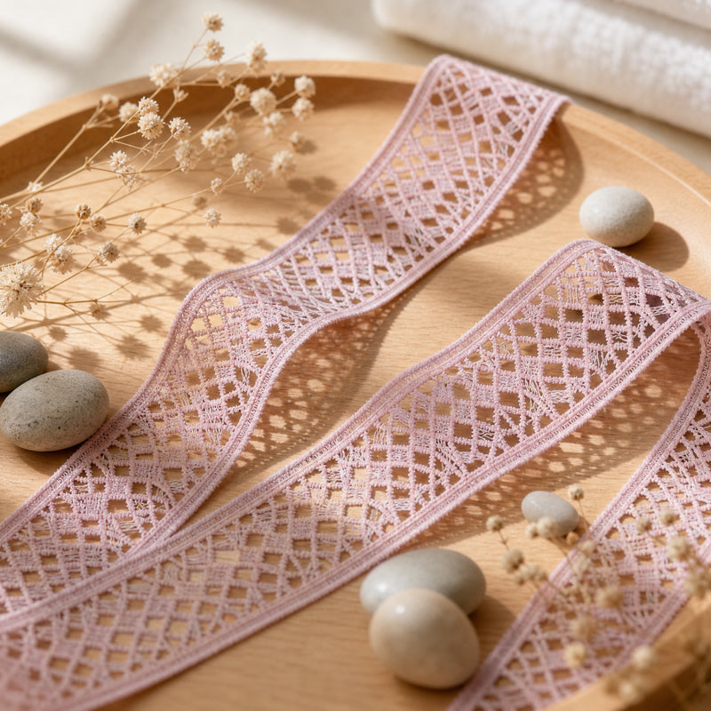 LaceCraze Irregular Grid Lace Ribbon