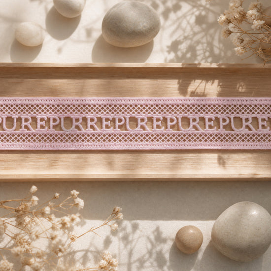 LaceCraze Abstract Pixel Grid Lace Ribbon