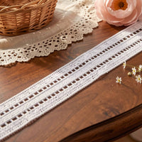 LaceCraze Double Square Openwork Lace Ribbon