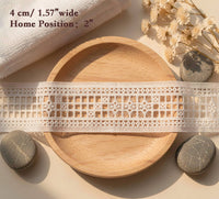 LaceCraze Geometric Starburst Grid Lace Ribbon