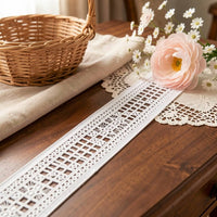 LaceCraze Geometric Starburst Grid Lace Ribbon