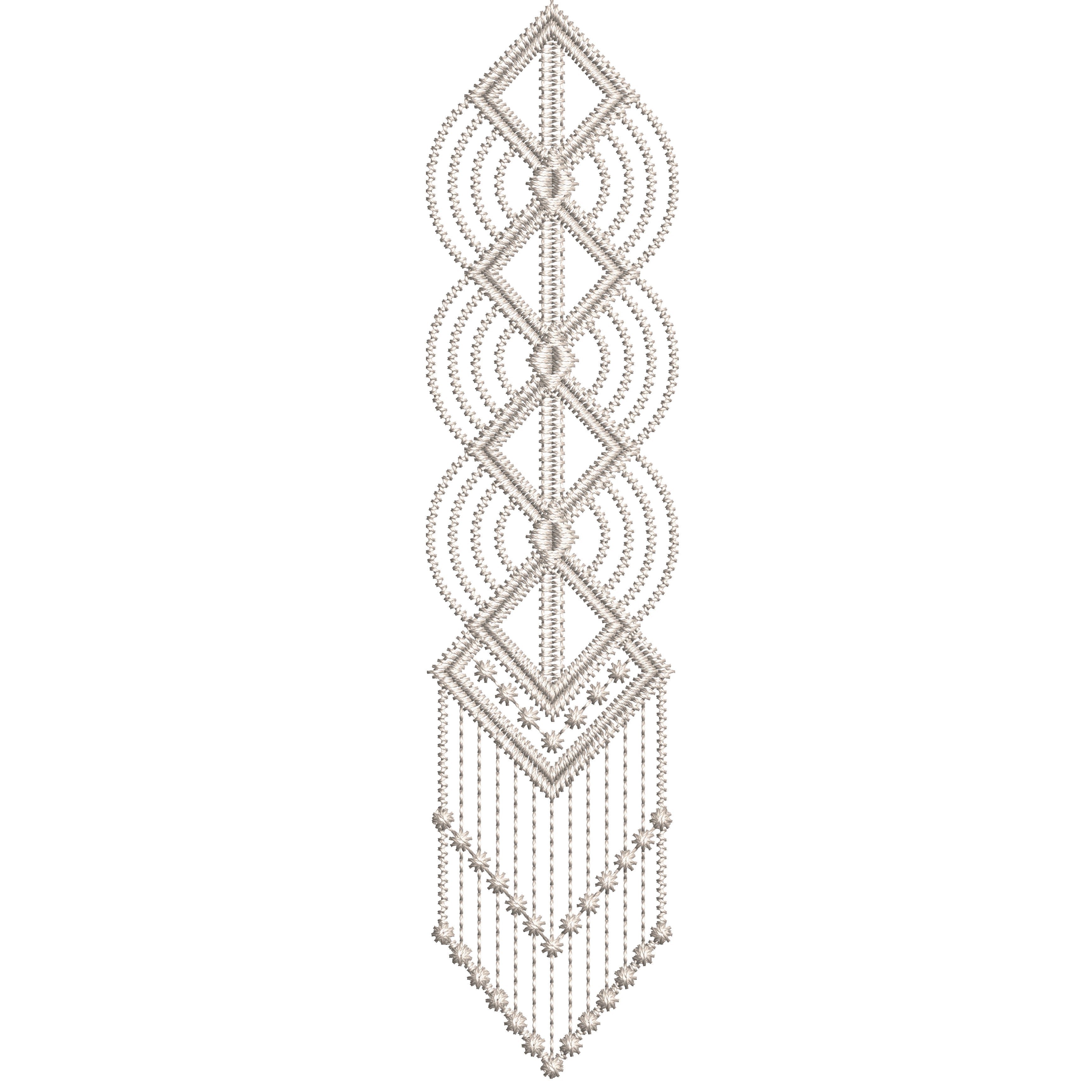 Geometric Macramé Lace Embroidery-N207551