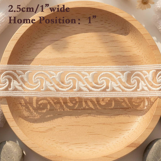 LaceCraze Light Purple Scrollwork Lace Ribbon