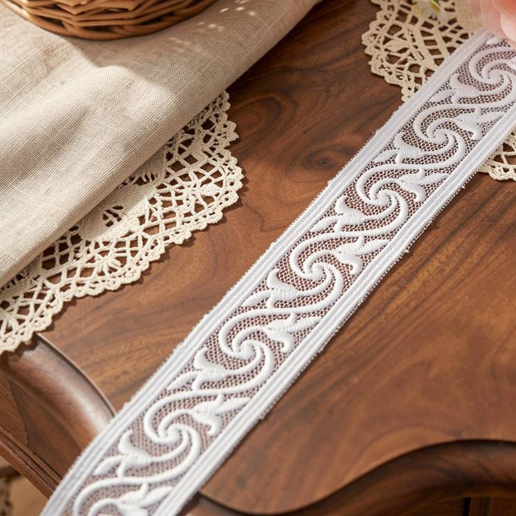 LaceCraze Light Purple Scrollwork Lace Ribbon