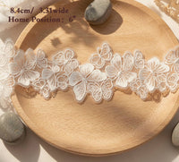 LaceCraze White Butterfly Lace Trim
