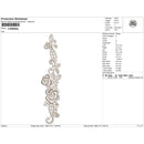 Vine & Rose Lace Embroidery-n105443c