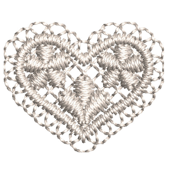 Lace Heart Weave Embroidery-XLN106207