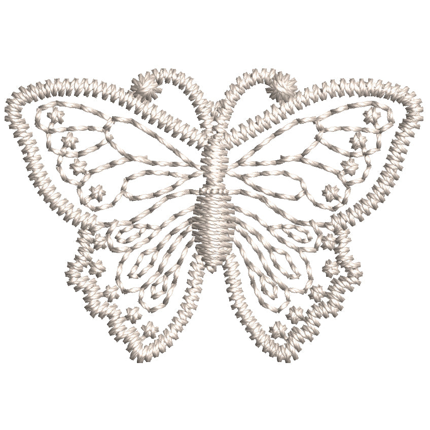 Openwork Butterfly Lace Embroidery-N106368