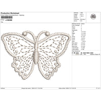 Openwork Butterfly Lace Embroidery-N106368