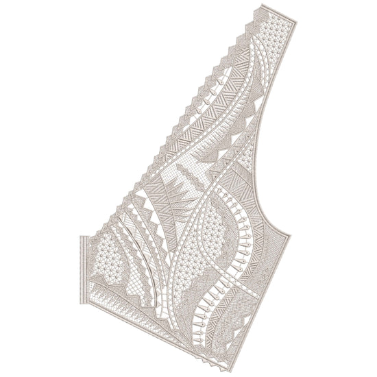 Geometric Wave Lace Applique Embroidery-N1206964