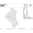 Scrollwork & Bead-Lace Applique Embroidery-N1210241