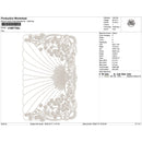 Wheat & Clover Fan-Lace Border Embroidery-N1607742A