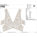 Geometric V-Neck Lace Bodice Embroidery-N2006958