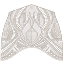 Petal-Geometric Fan-Lace Applique Embroidery-N2006966
