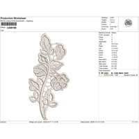 Vine & Leaf Lace Embroidery-N208169