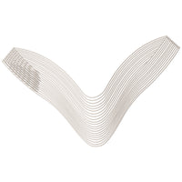 Wave-Line V-Shaped Lace Applique Embroidery-N2407410