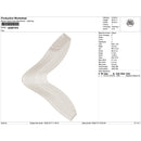 Wave-Line V-Shaped Lace Applique Embroidery-N2407410