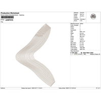 Wave-Line V-Shaped Lace Applique Embroidery-N2407410