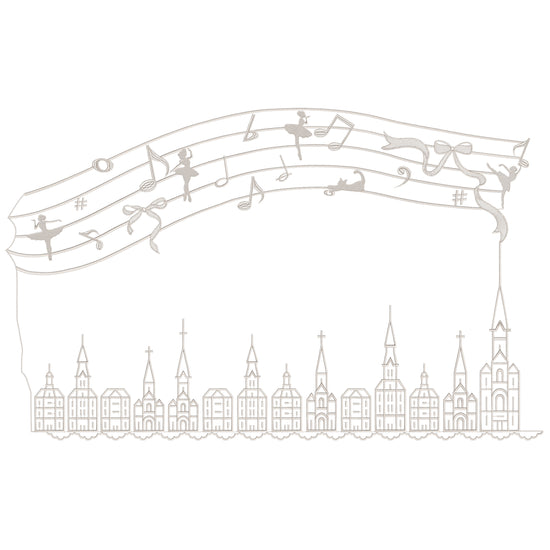 Ballerina Melody & Skyline Lace Border Embroidery-N2408045