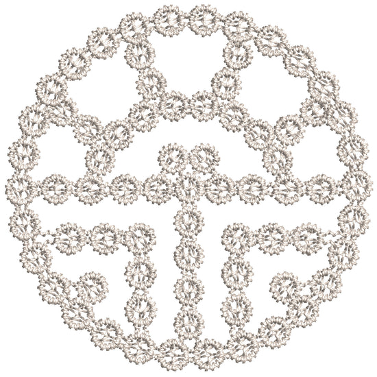 Interwoven Geometric Lace Embroidery-N306458