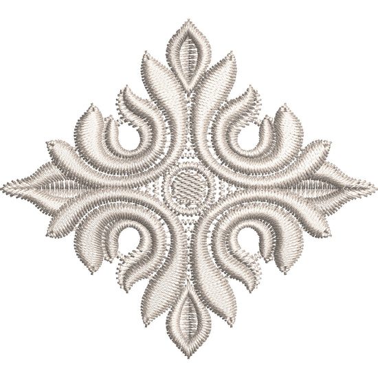 Symmetric Scroll Lace Embroidery-N306625