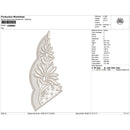 Lace Feather Branch Embroidery-N306861