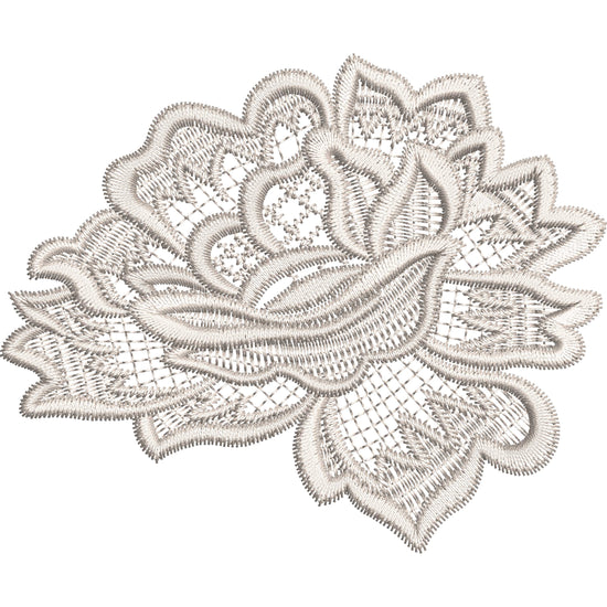 Lattice Floral Lace Embroidery-N406224