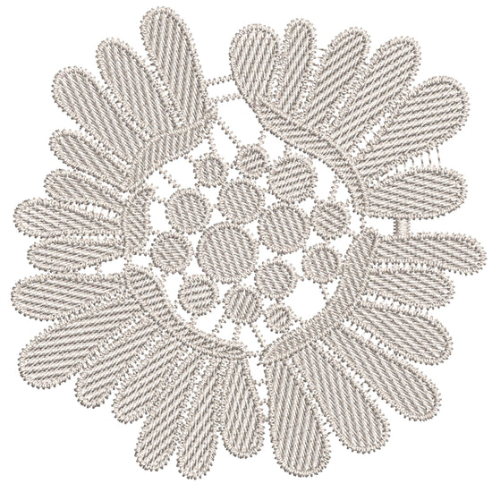Daisy-Style Lace Flower Embroidery-N407722A
