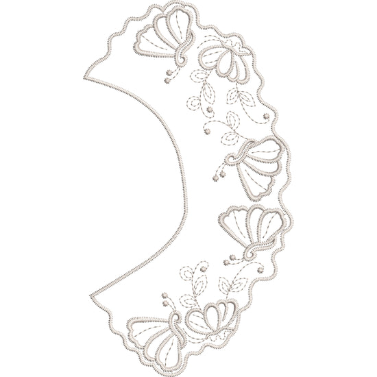 Butterfly Lace Collar Embroidery-N408675A