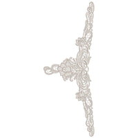 Floral Scroll Lace Corner Embroidery-N607568B