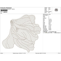 Lattice Feather Lace Embroidery-N609191