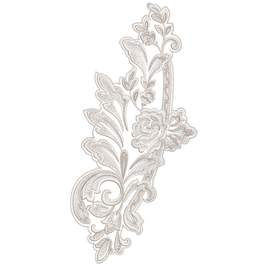 Vintage Floral Scroll Lace Embroidery-N805458