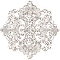 Symmetric Scroll Lace Medallion Embroidery-N806305
