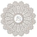 Monogrammed Mandala Lace Medallion Embroidery-N806567A