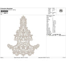 Paisley Scroll Lace Applique Embroidery-N806711