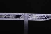LaceCraze Geometric Starburst Grid Lace Ribbon