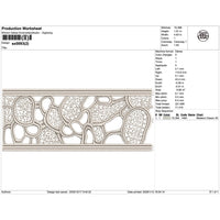 Organic-Patterned Lace Trim Embroidery-SX0093