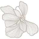 Delicate Petal Lace Flower Applique Embroidery-SX0095-1